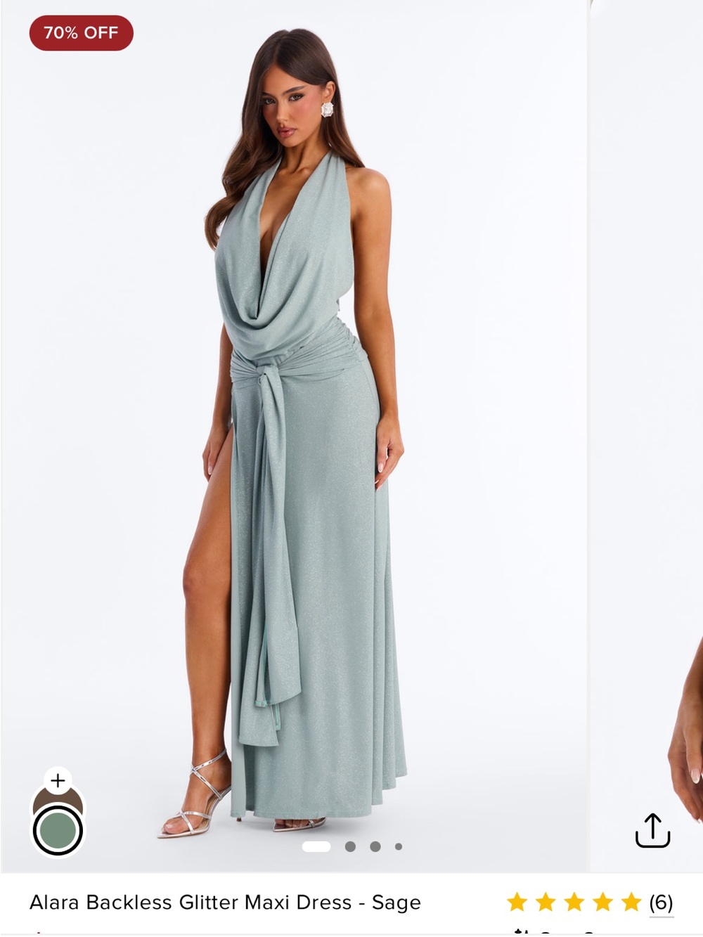 NWT FASHION NOVA GLITTER MAXI DRESS